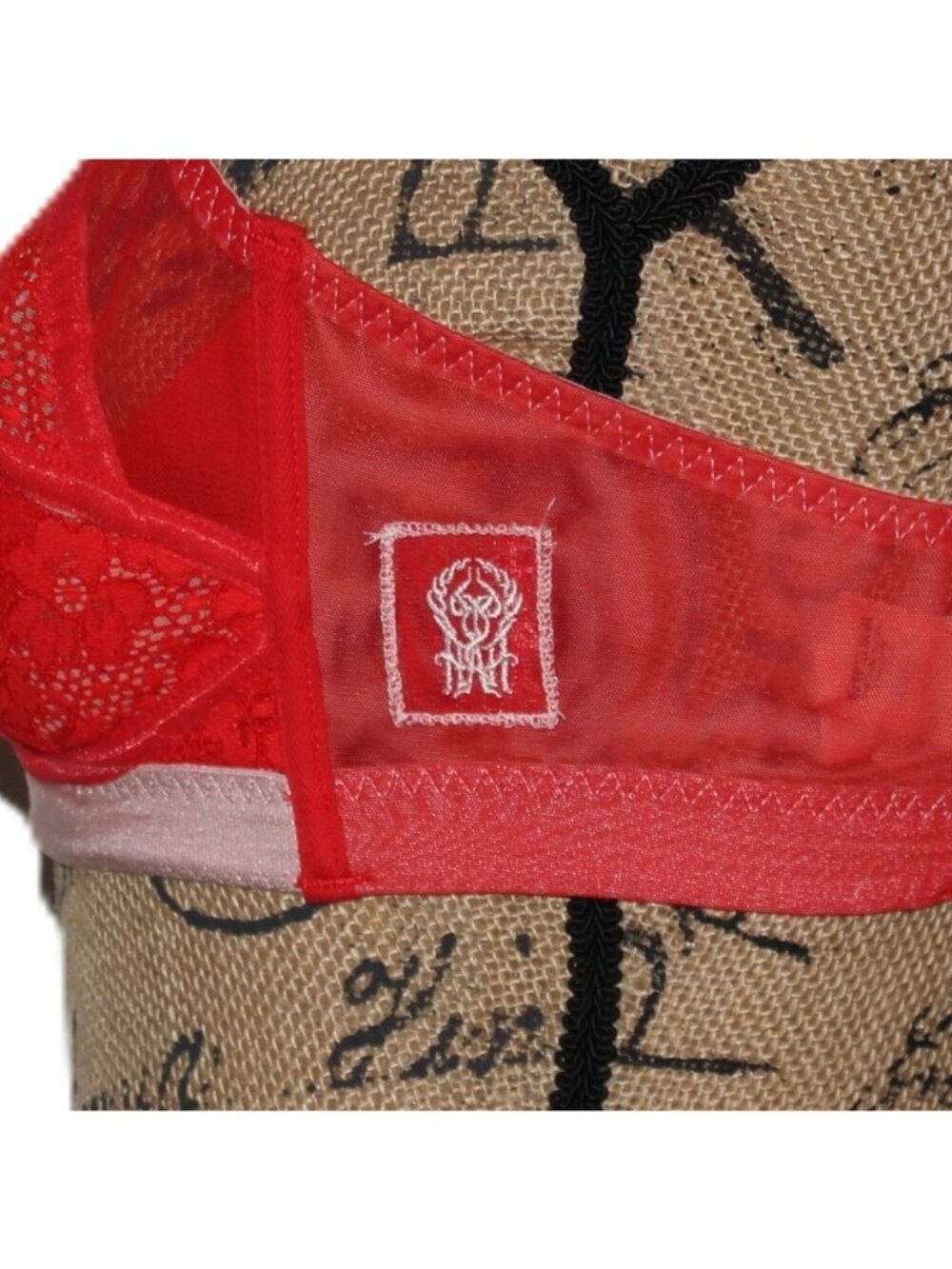 We Are HAH On Point Bra Size 32-40E Blood Orange Red #60203 - Picture 3 of 5